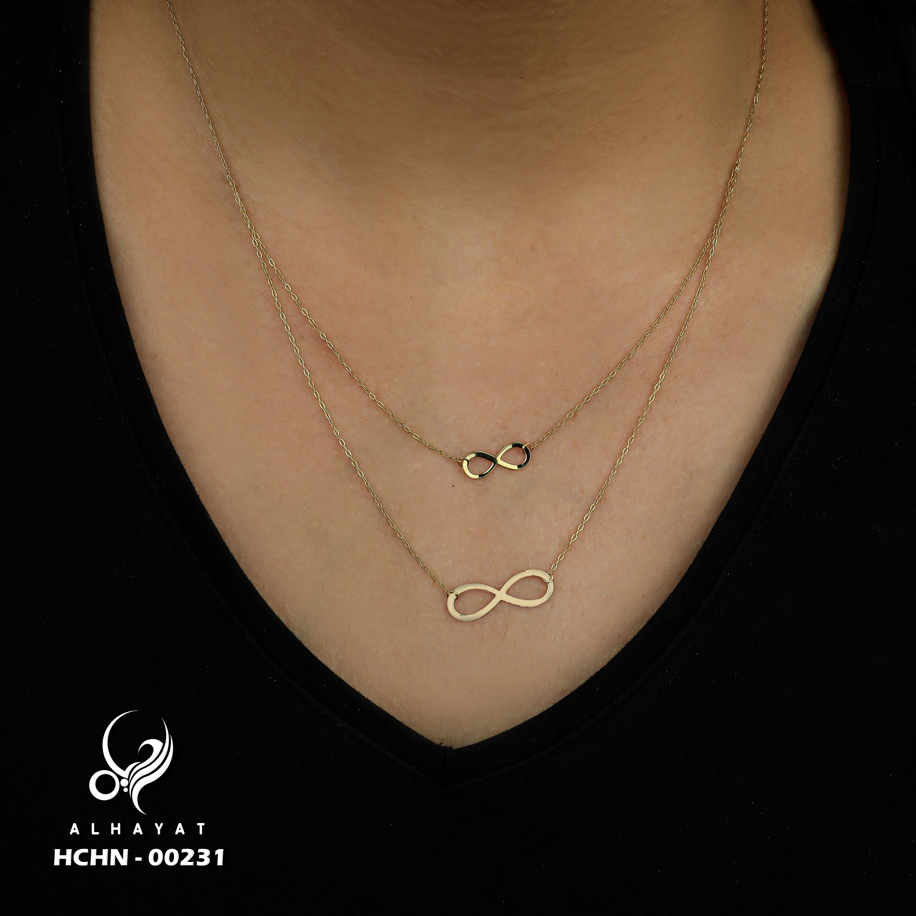 18 karat gold choker, made in Turkey - (H-0555)